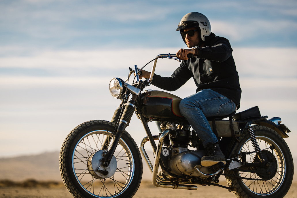 Breitling Deus Squad member, Californian surfboard shaper and off-road motorcycle racer Forrest Minchinton