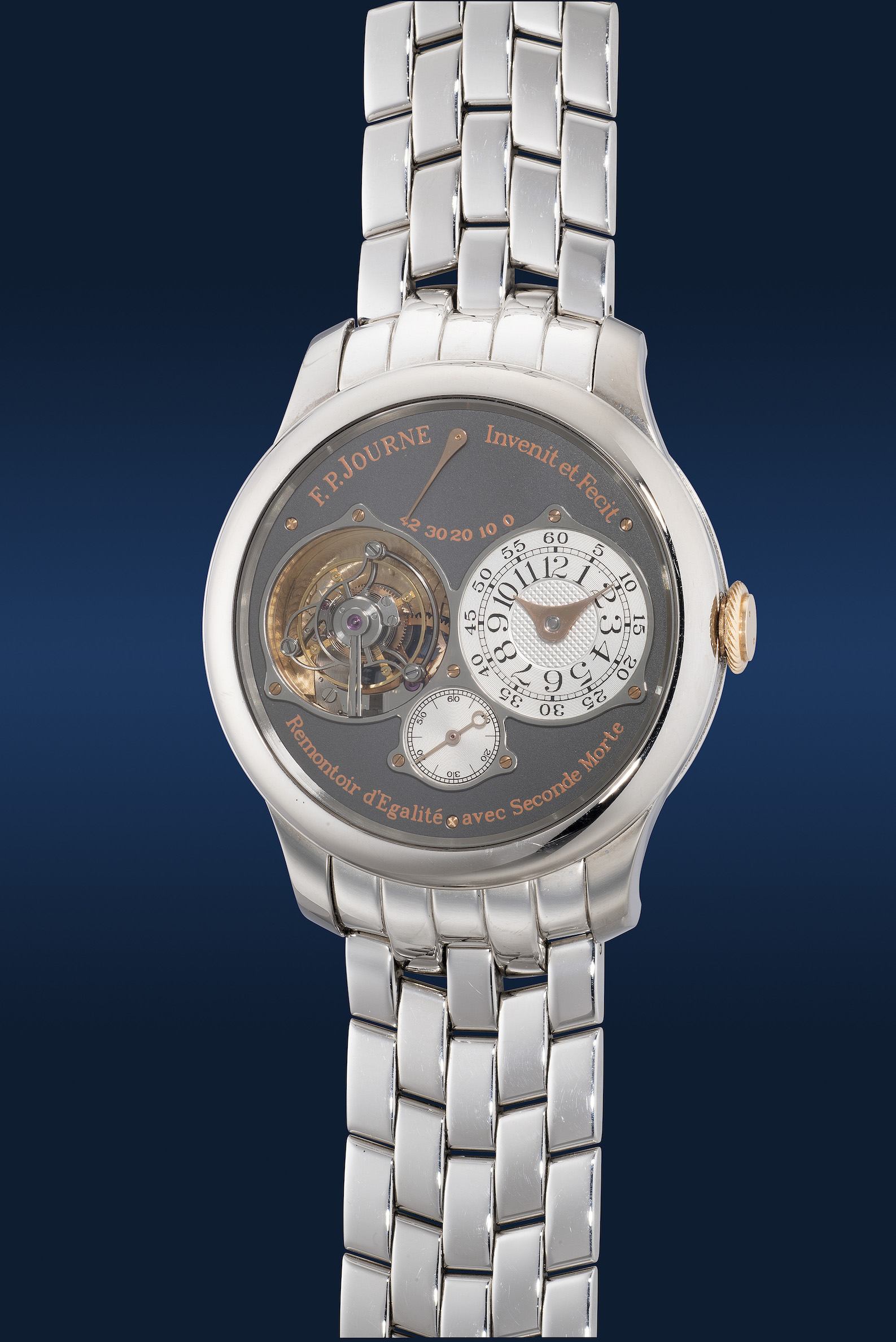 1005 F.P. Journe limited edition titanium and pink gold tourbillon wristwatch