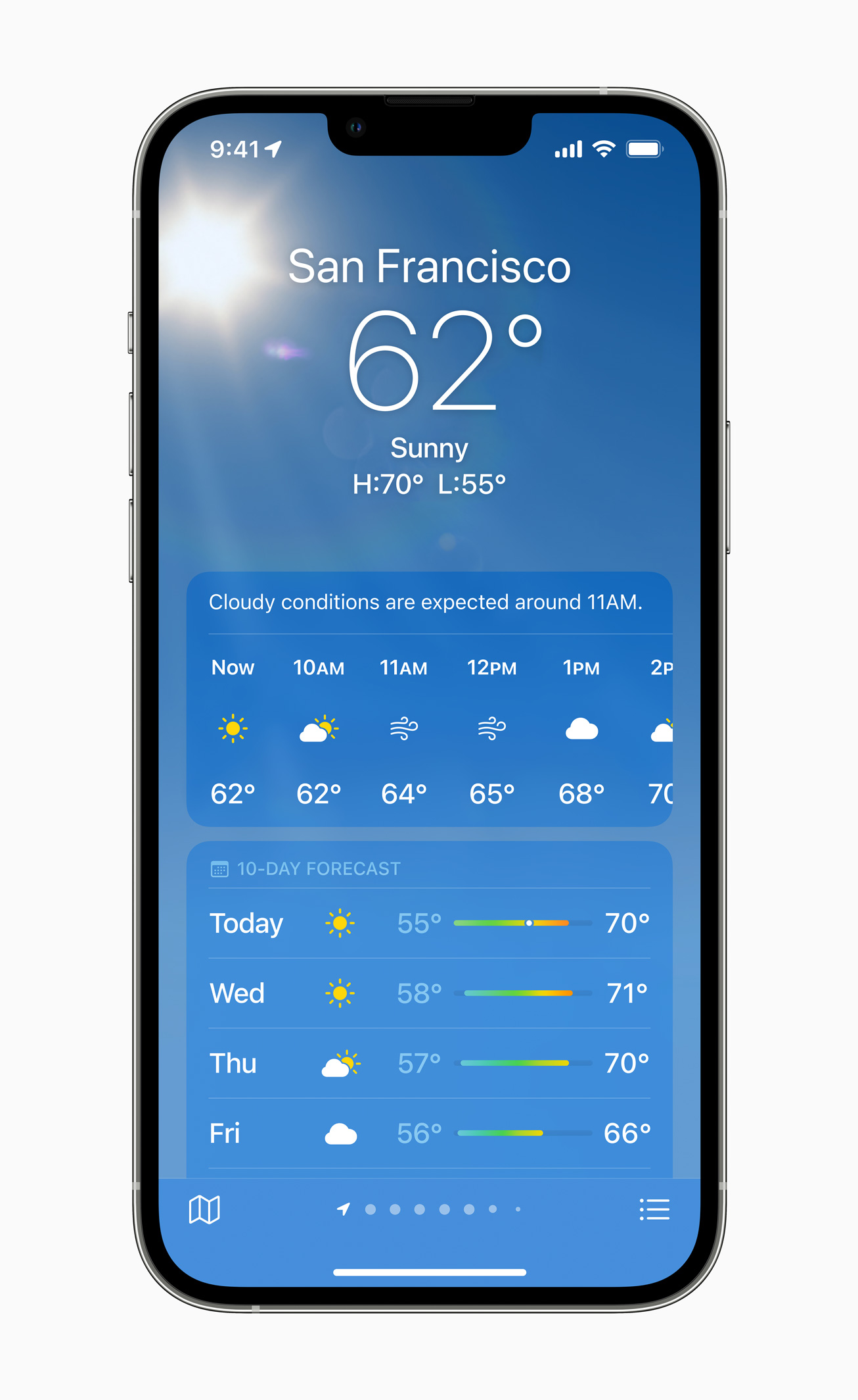 Apple iPhone 13 Pro Weather 09142021
