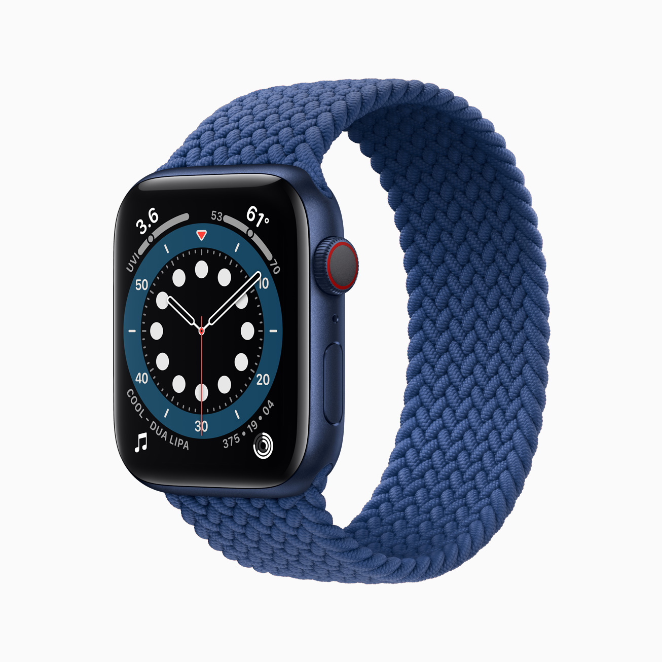 Apple watch series 6 aluminum blue case 09152020