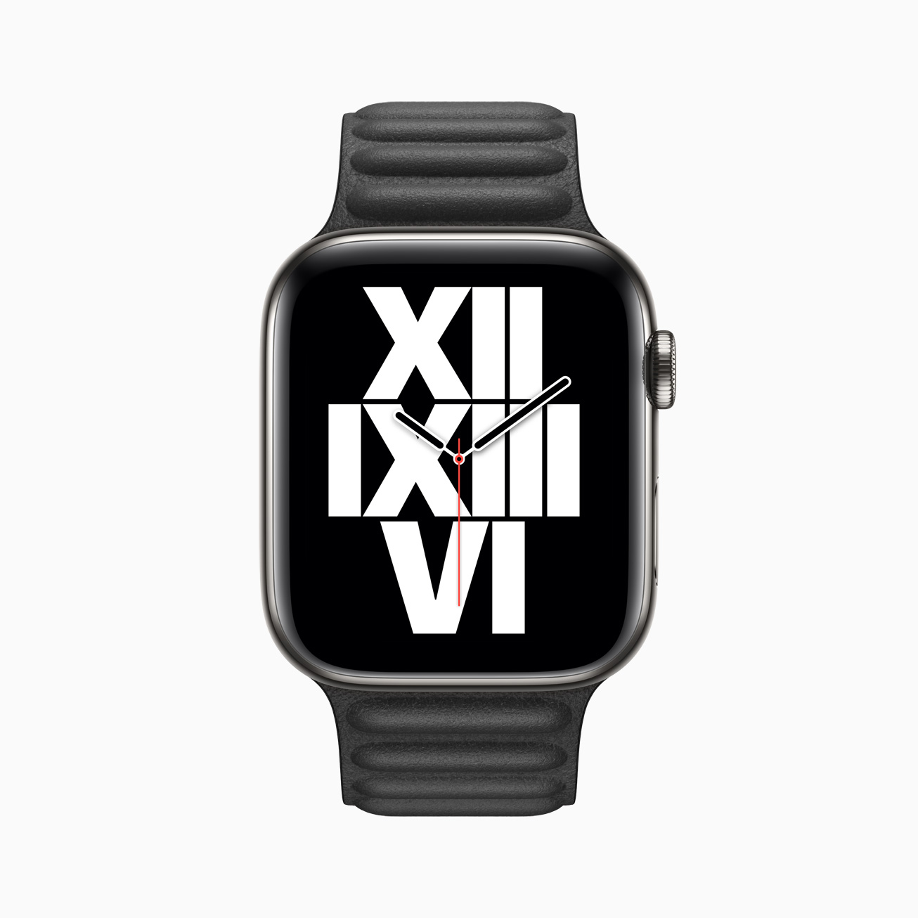 Apple watch series 6 stainless steel case typograph watchface 09152020