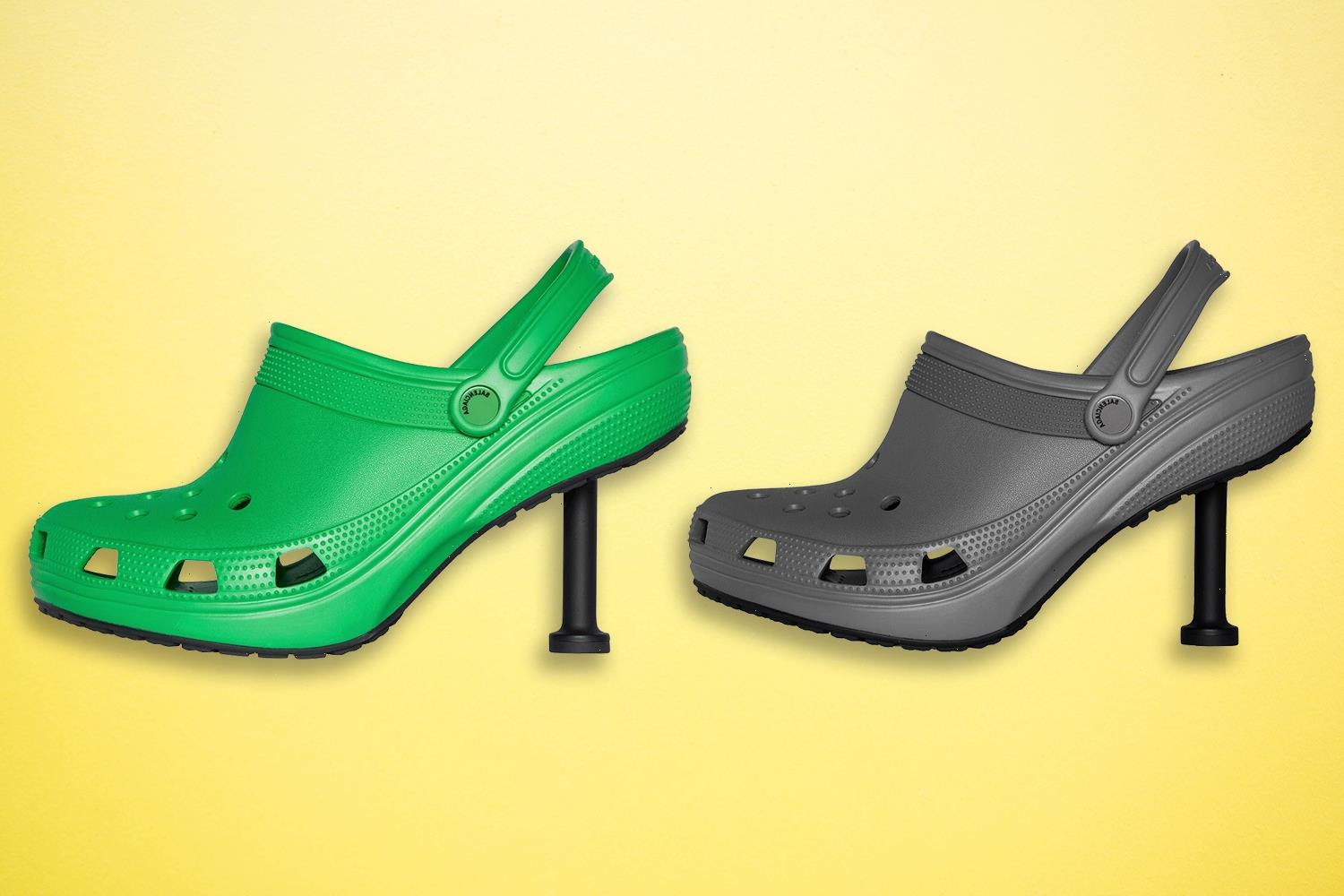 Balenciaga Crocs stiletto heels SS22