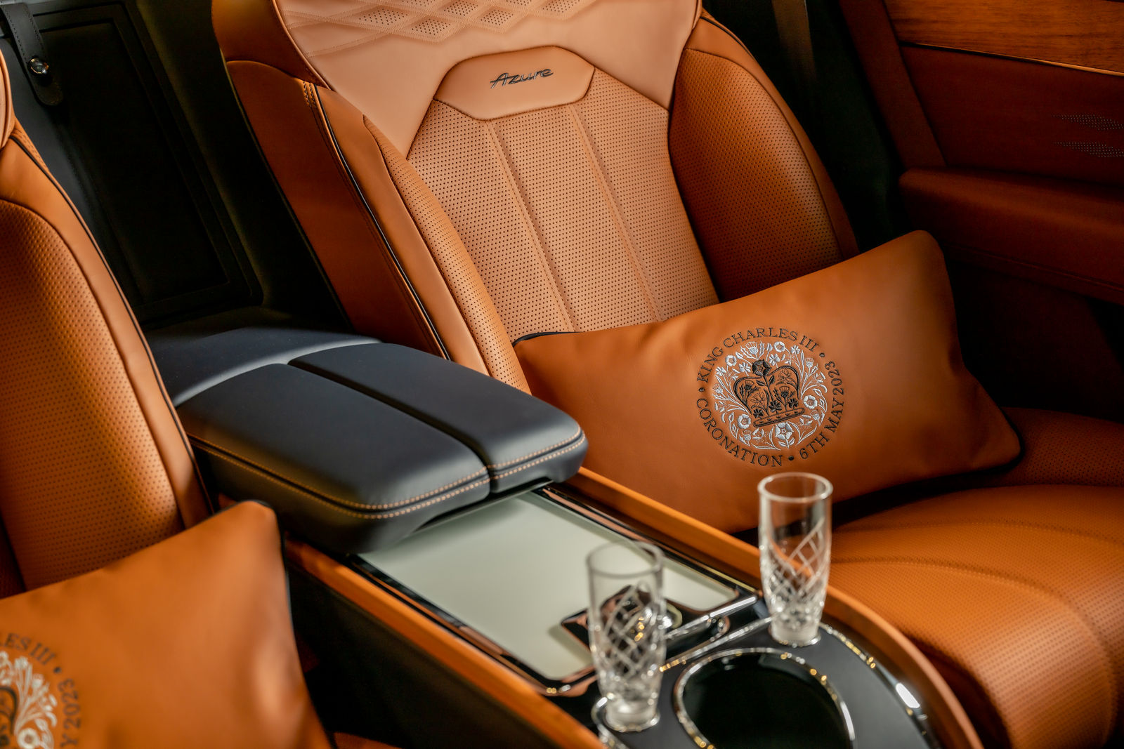 Bentley limited edition handcrafted car cushions King Charles III coronation 4