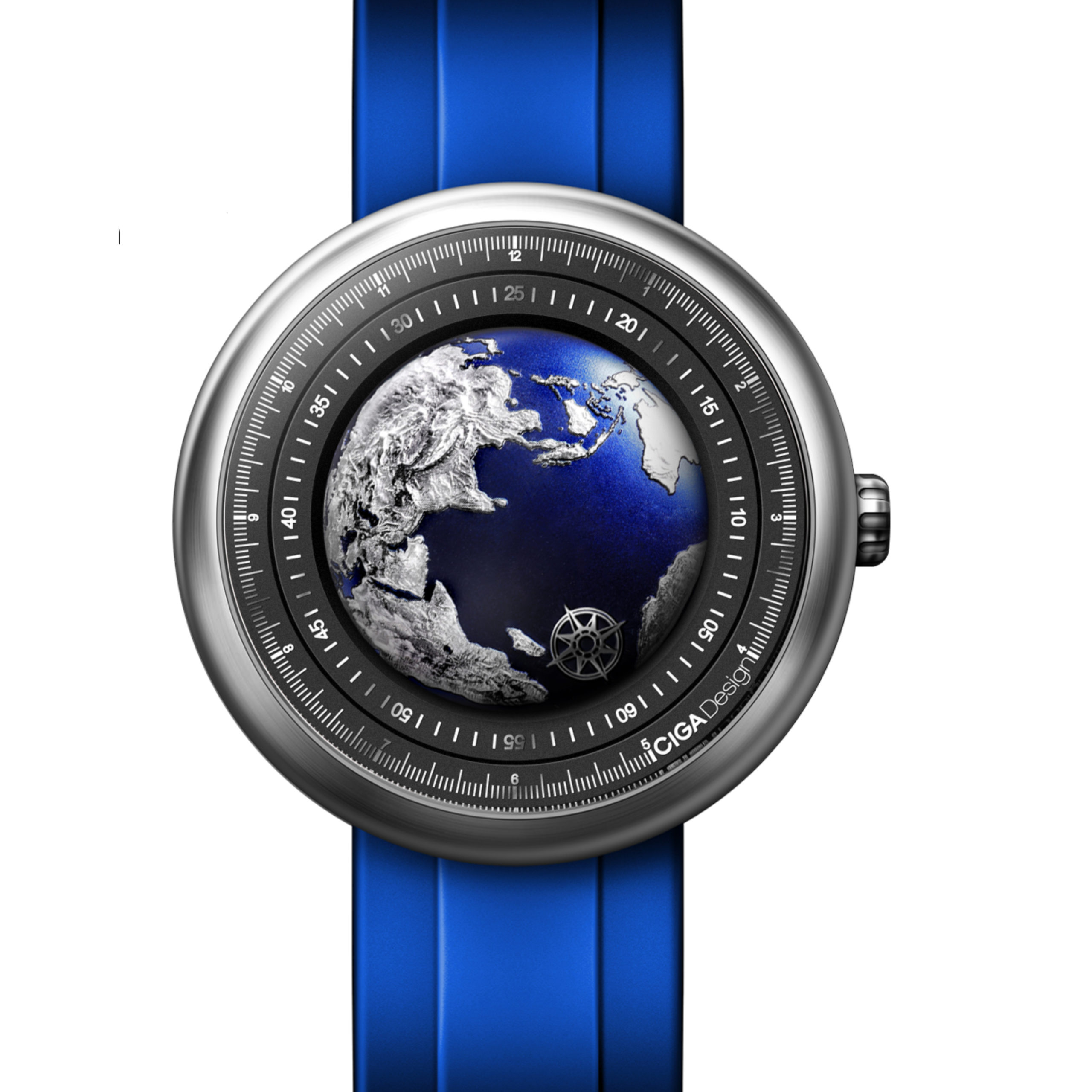 CIGA Design Blue Planet winning watch of the Challenge watch Prize 2021