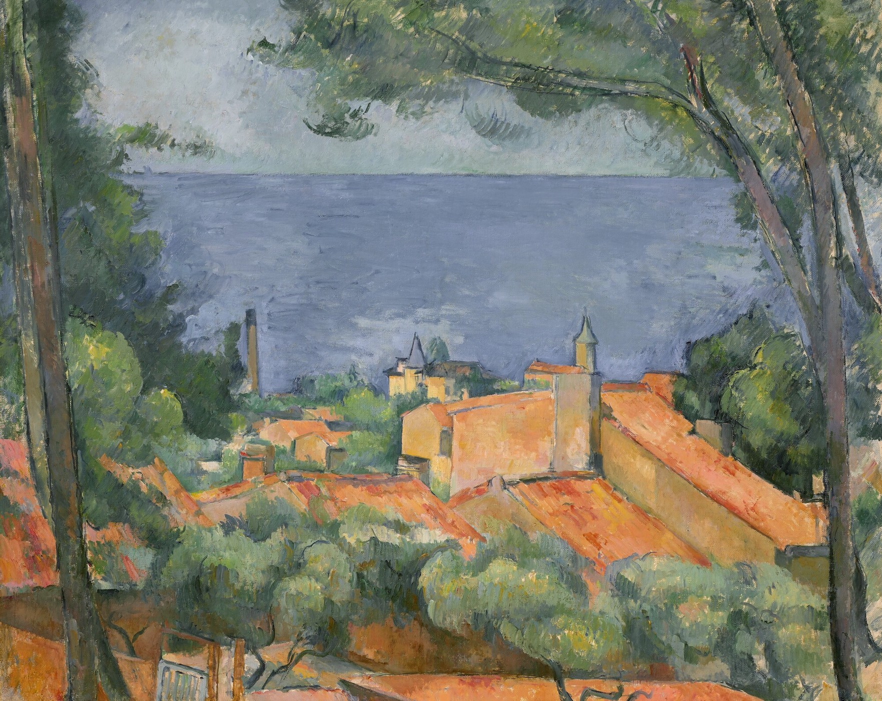 Cezanne L Estaque aux toits rouges