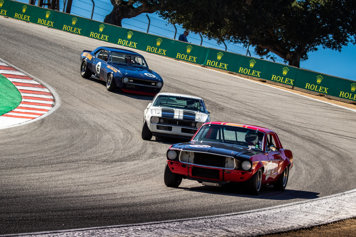 FORD MUSTANG RACING ACTION DURING THE 2019 ROLEX MONTEREY MOTORSPORTS REUNION