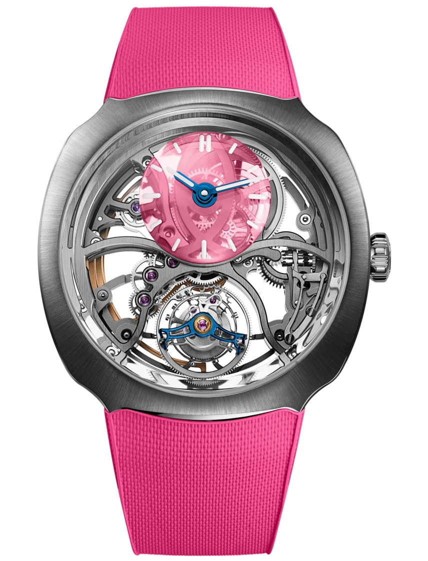 H. Moser Cie. Streamliner Cylindrical Tourbillon Skeleton Alpine Limited Edition Pink 2