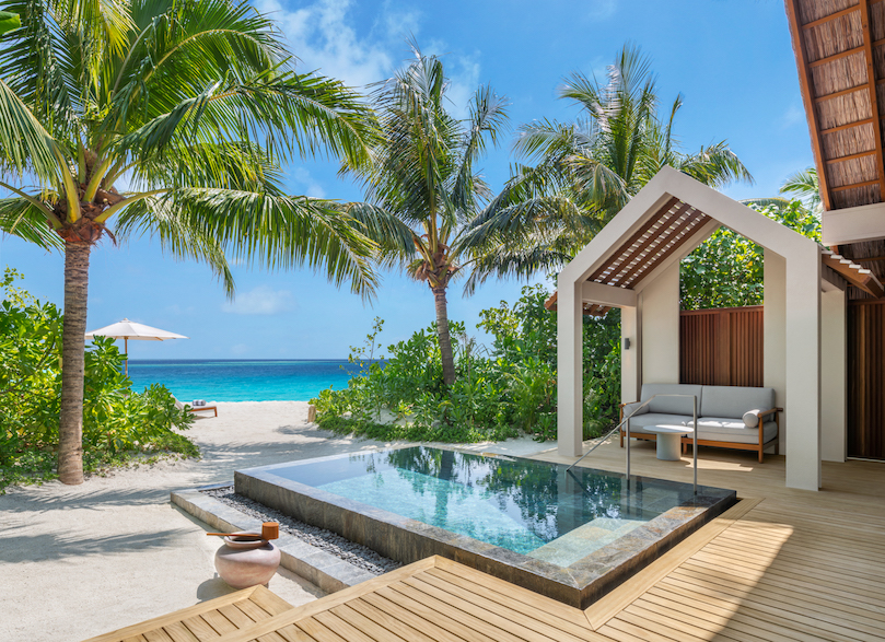 JW Marriott Kaafu Atoll Island Resort Beach Pool Villa with Pool View