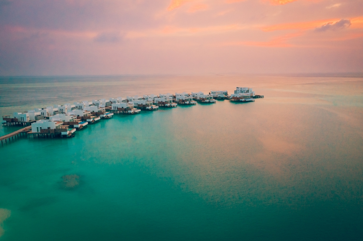 Jumeirah Maldives Water Villas Sunset 