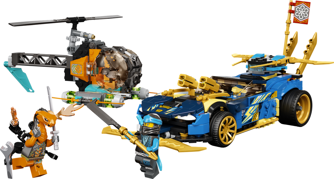 LEGO Ninjago Гоночный автомобиль ЭВО Джея и Нии