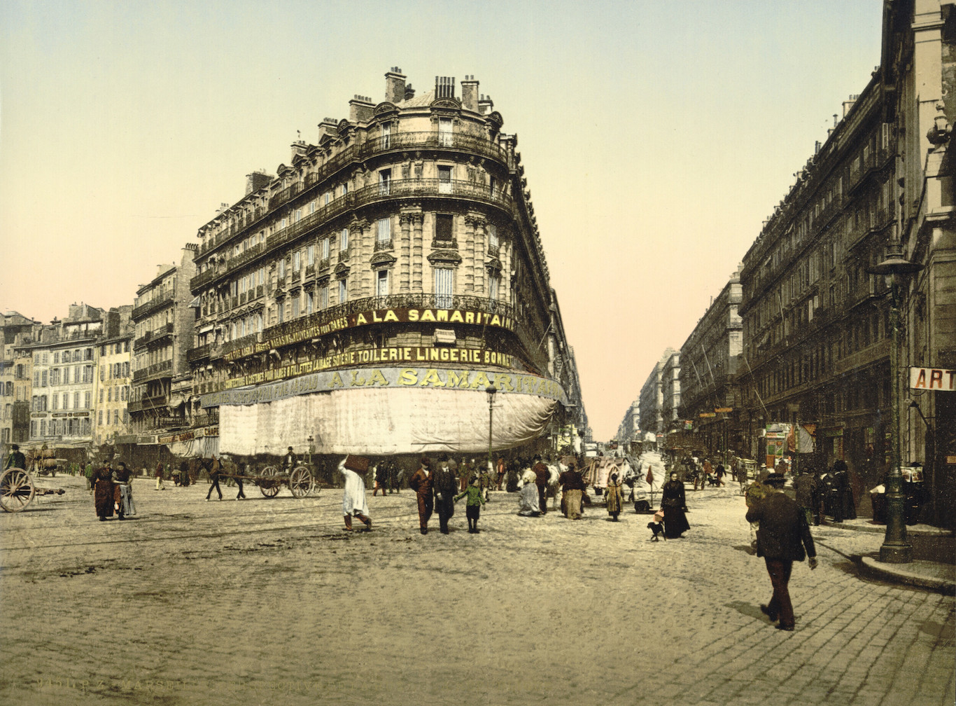La Samaritaine Rue de la République Marseille France ca. 1895