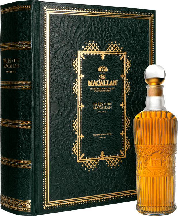 MAC2021 Tales of the Macallan Book and Bottle 45Deg Travel Stopper TRIMMED 2 PNG LE 750px 72dpi