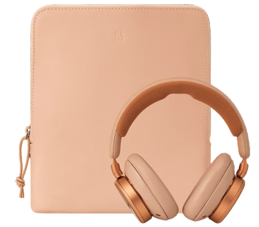 Packshot Beoplay H100 Pouch Sunset Apricot Perspective