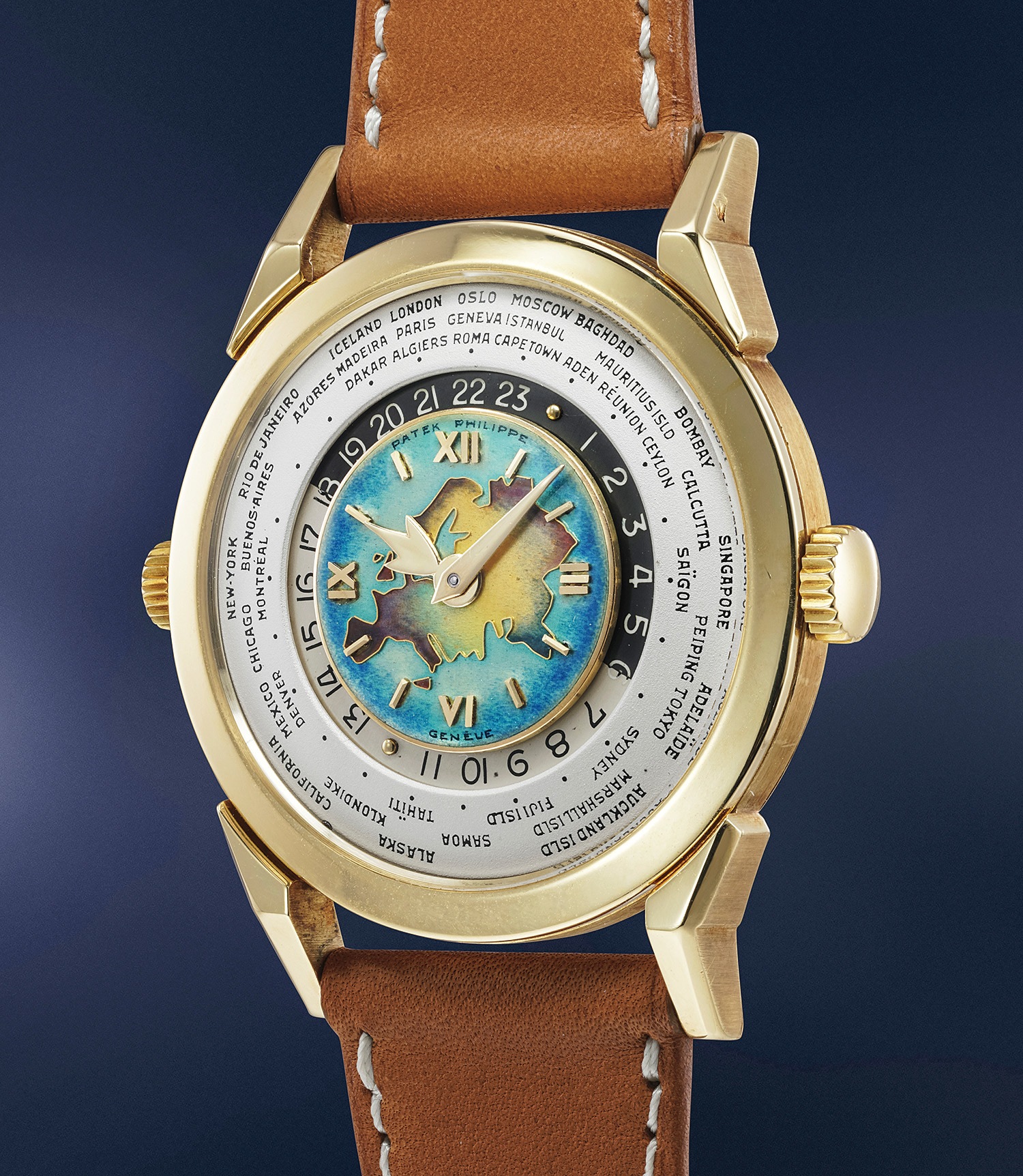 Patek Philippe ref. 2523 Eurasia World Time sold in 2021 CHF 7.048M