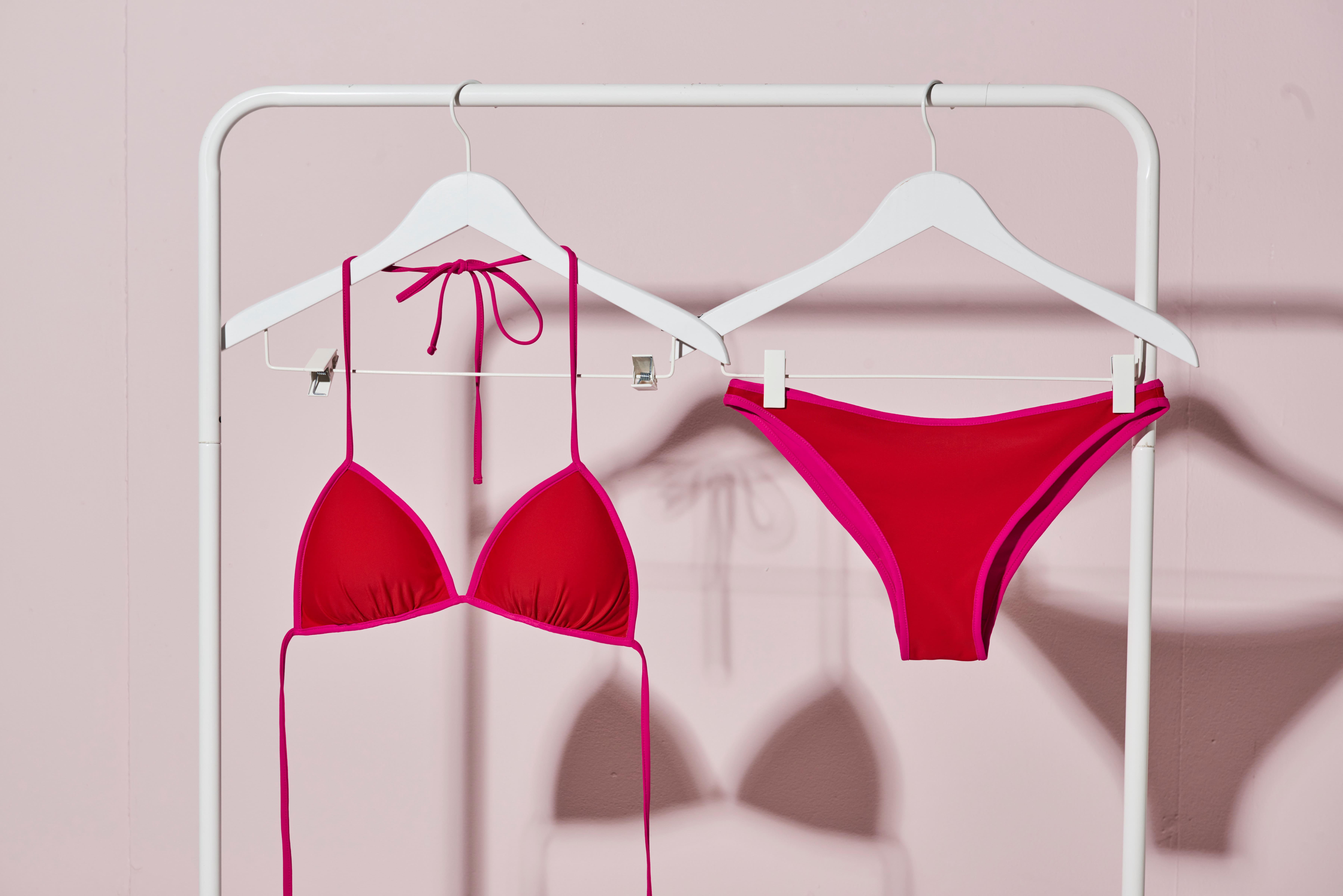 Take 2 Red Pink Reversible Bikini