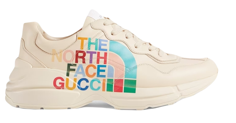 The North Face x Gucci Rhyton sneaker