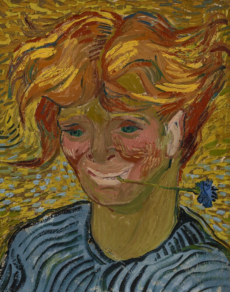 Van Gogh Jeune homme au bleuet 2