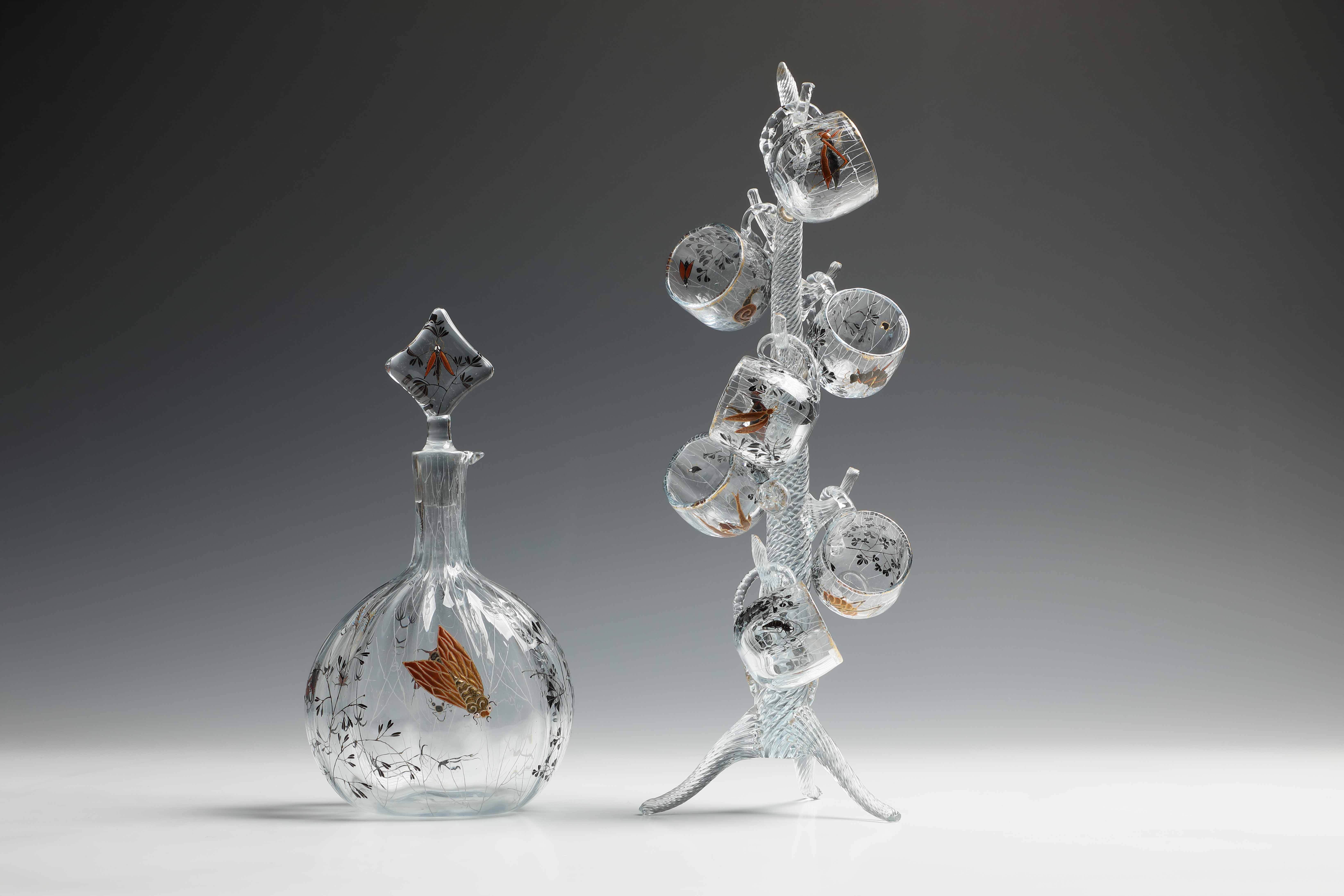 Emile Galle glass servise