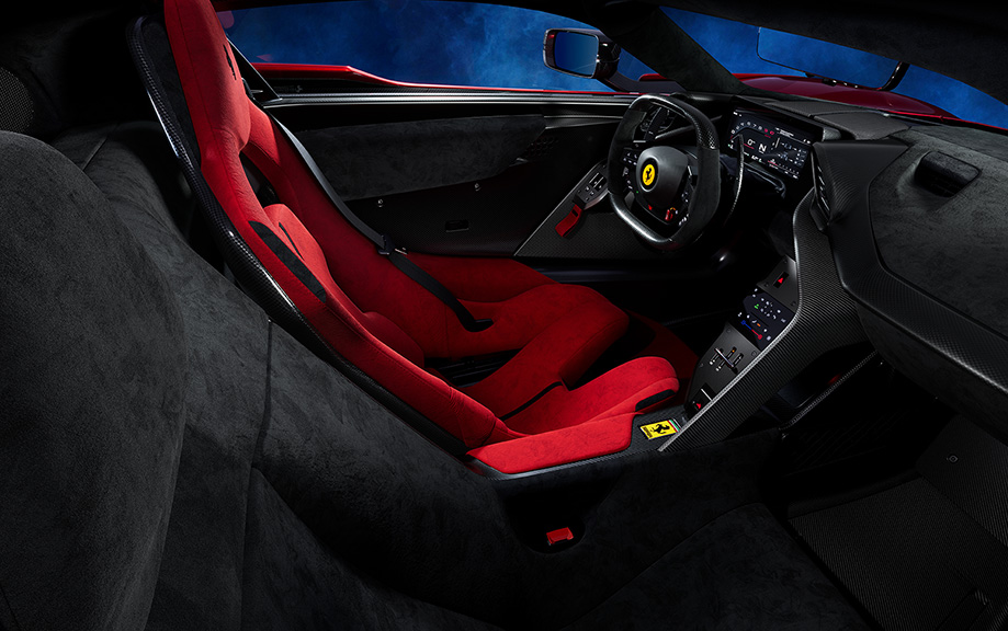 ferrari f80 interior focus seat 2s