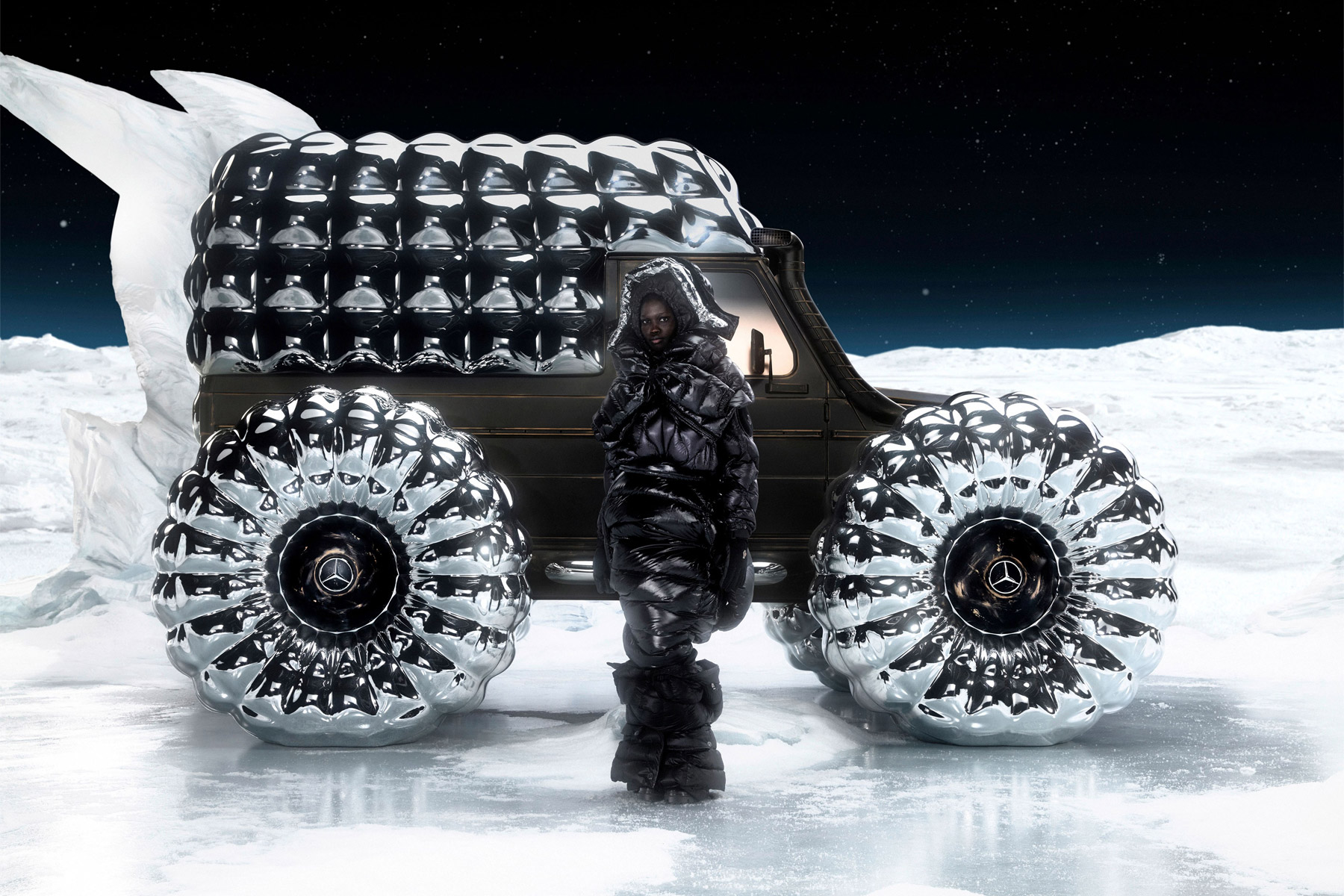 moncler mercedes benz classe g the art of vision